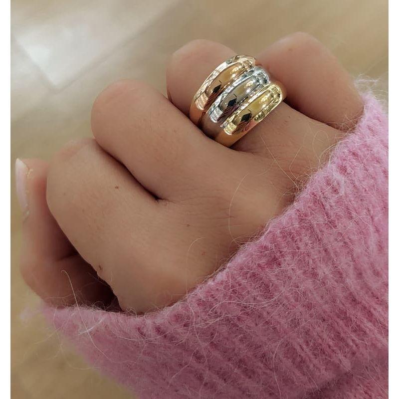 ANILLO COLORE. ORO 18K