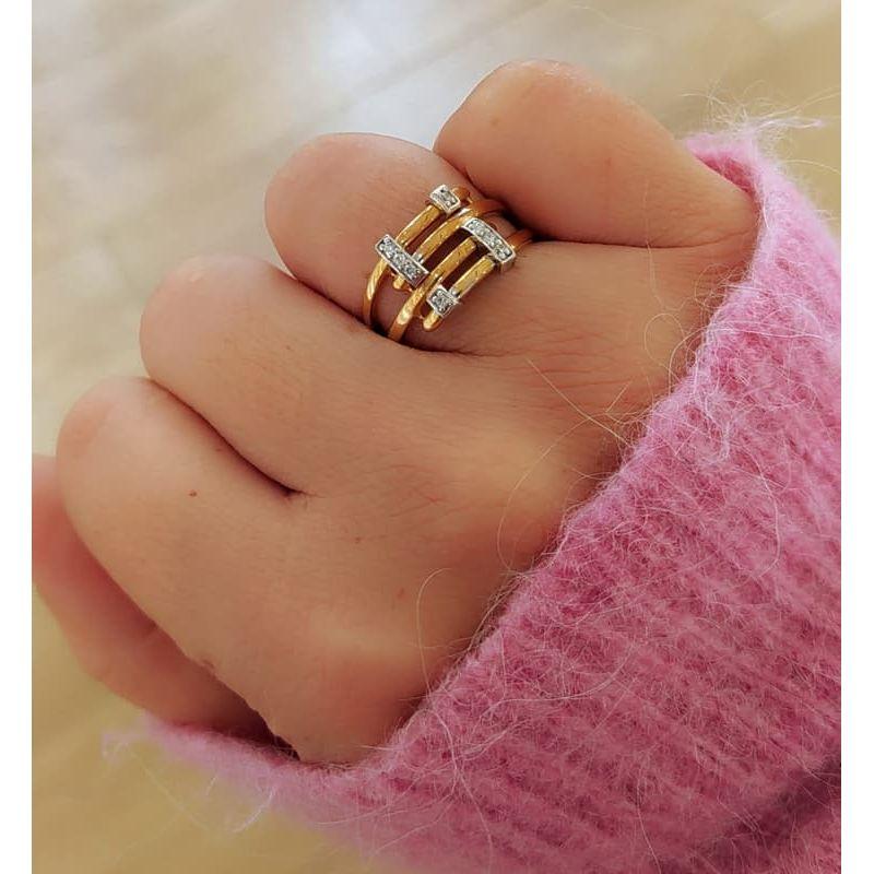 ANILLO ZIG-ZAG ORO 18K