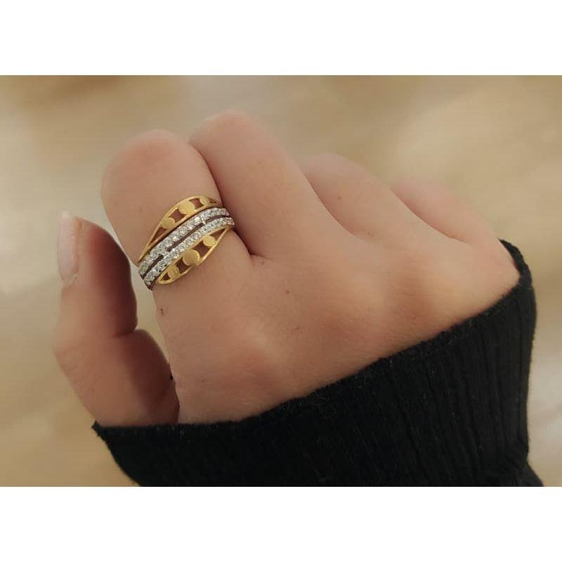 ANILLO ÉPOCA. ORO 18K