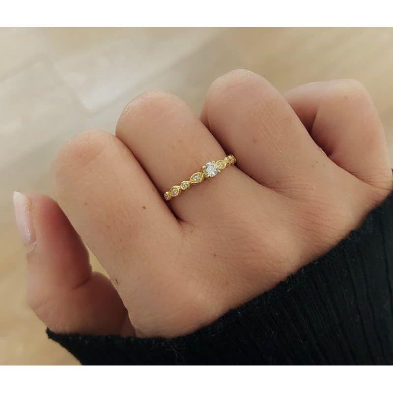ANILLO GISELA. ORO 18K