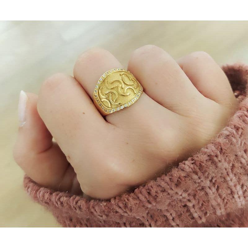 ANILLO EGYPTIAN. ORO 18K 
