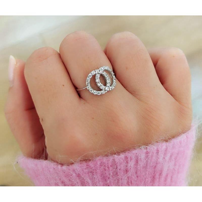 ANILLO CIRCULOS. ORO 18K