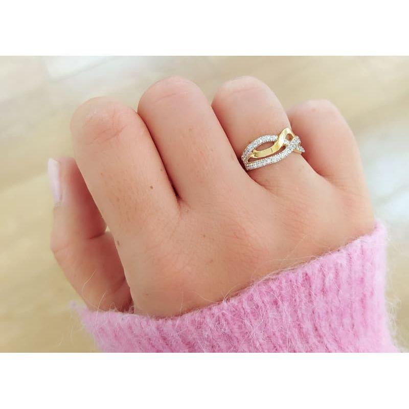 ANILLO LAZO. ORO 18K