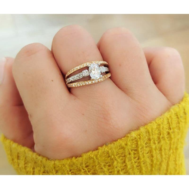 ANILLO EMPERATRIZ. ORO 18K