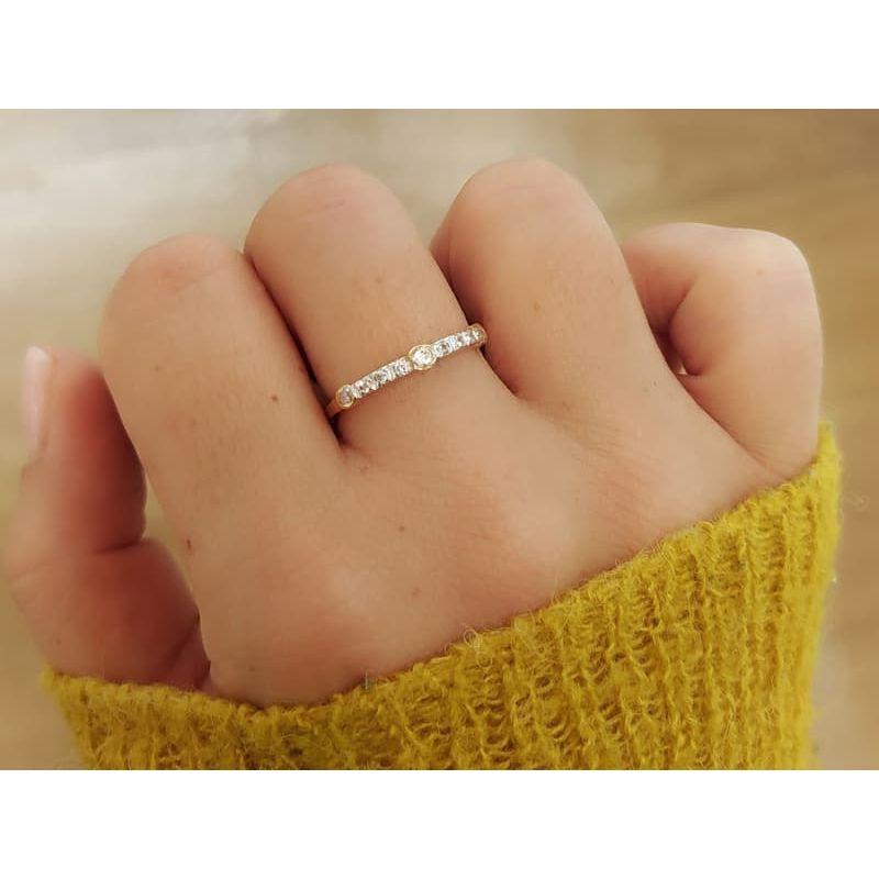 ANILLO DAMASCO. ORO 18K